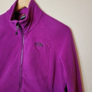 The North Face Women Purple Fleece Full Zip Jacket